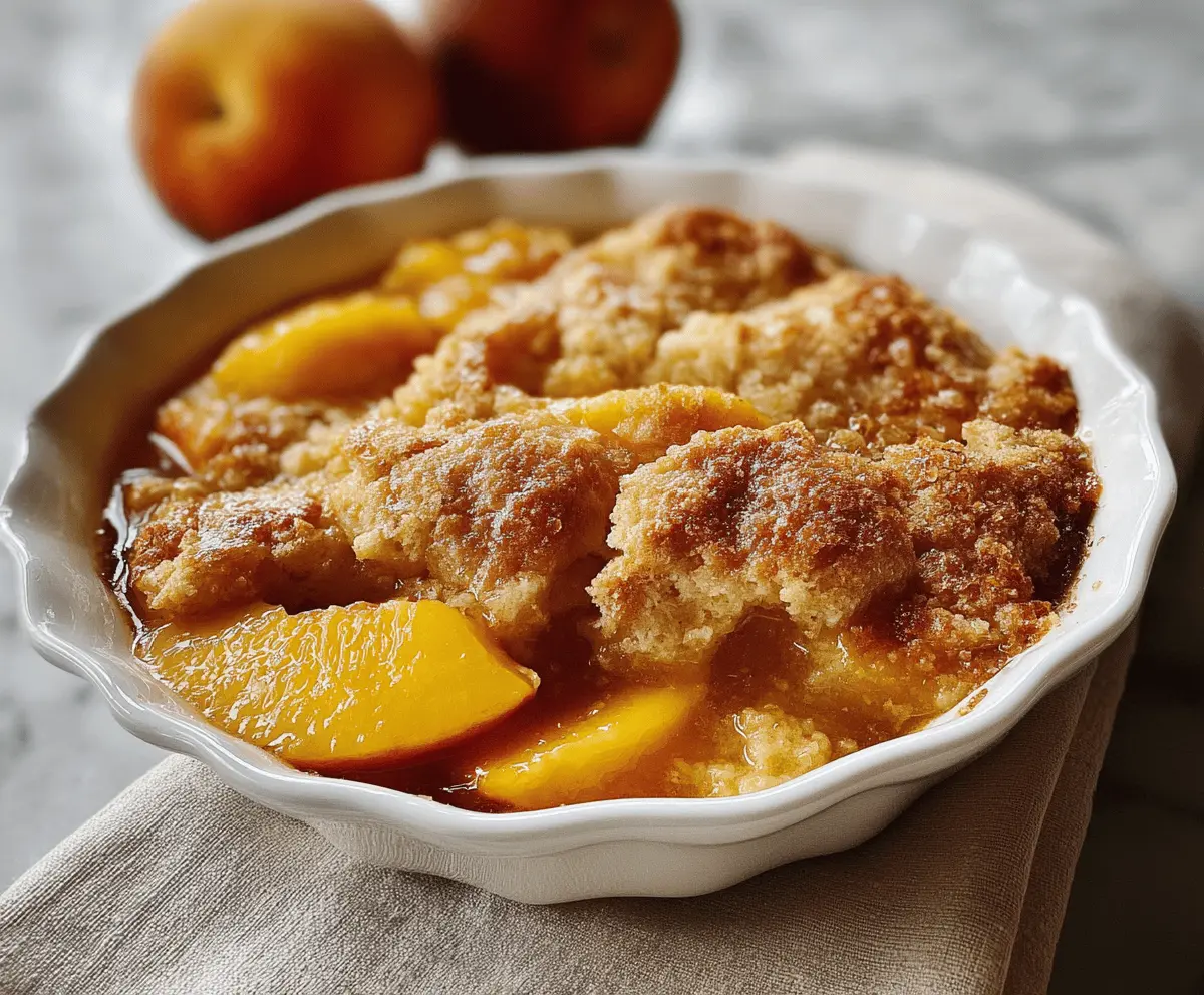 Easy Southern Peach Cobbler Recipe