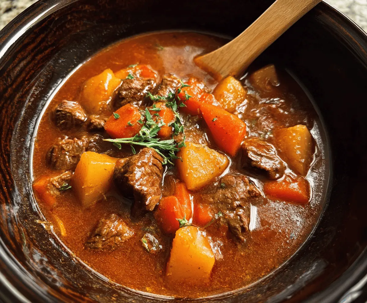 Easy Crock Pot Beef Stew Recipe for Comforting Dinners
