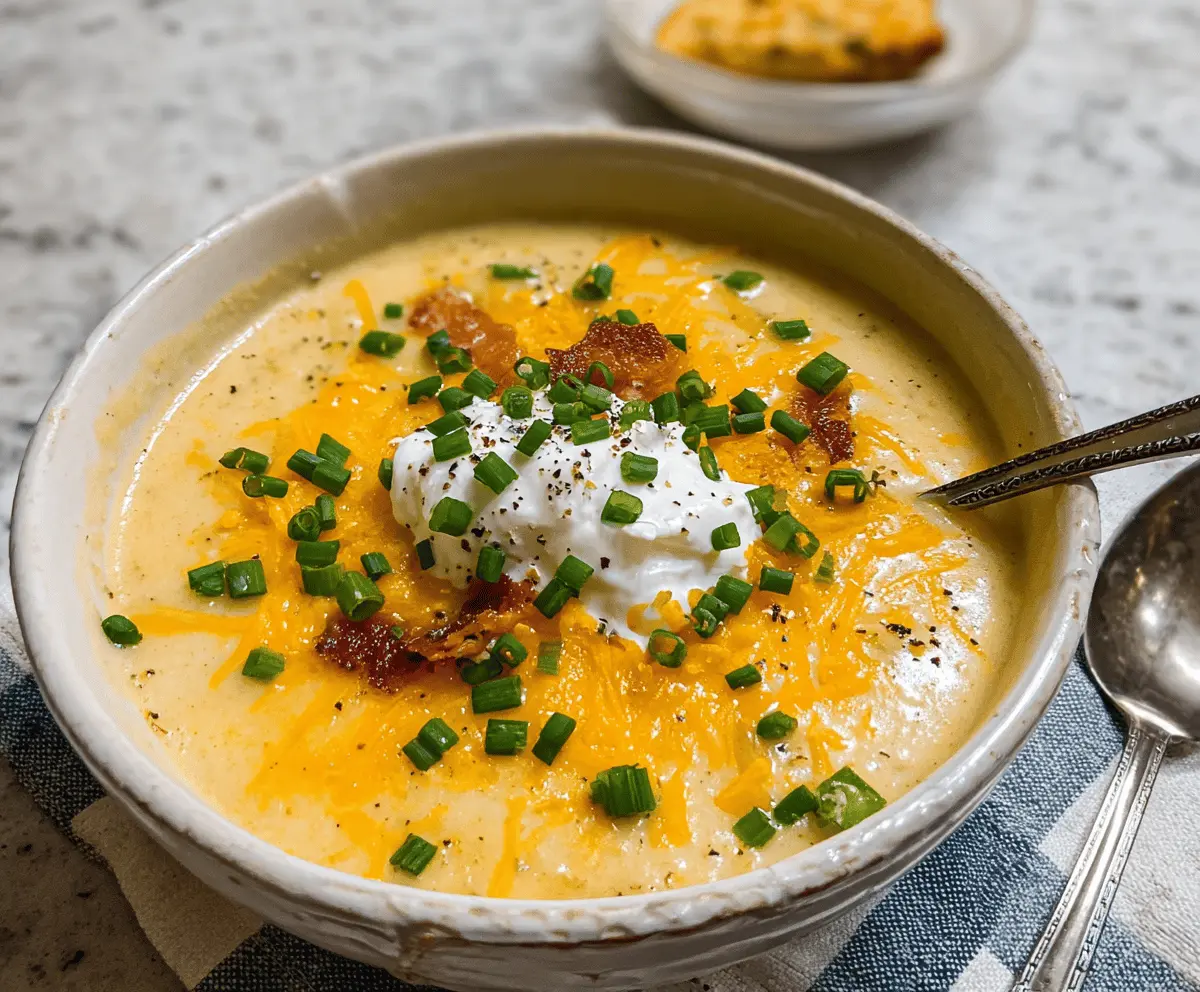 Creamy Crockpot Potato Soup Recipe