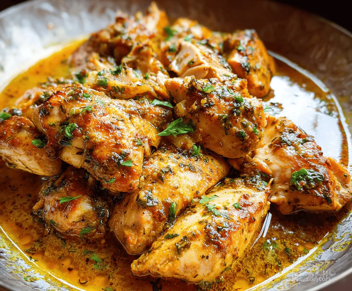 Easy Garlic Butter Chicken Recipe