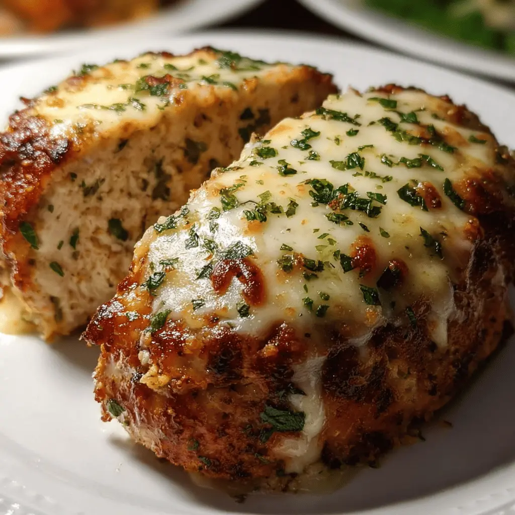 Easy Garlic Parmesan Chicken Meatloaf Recipe