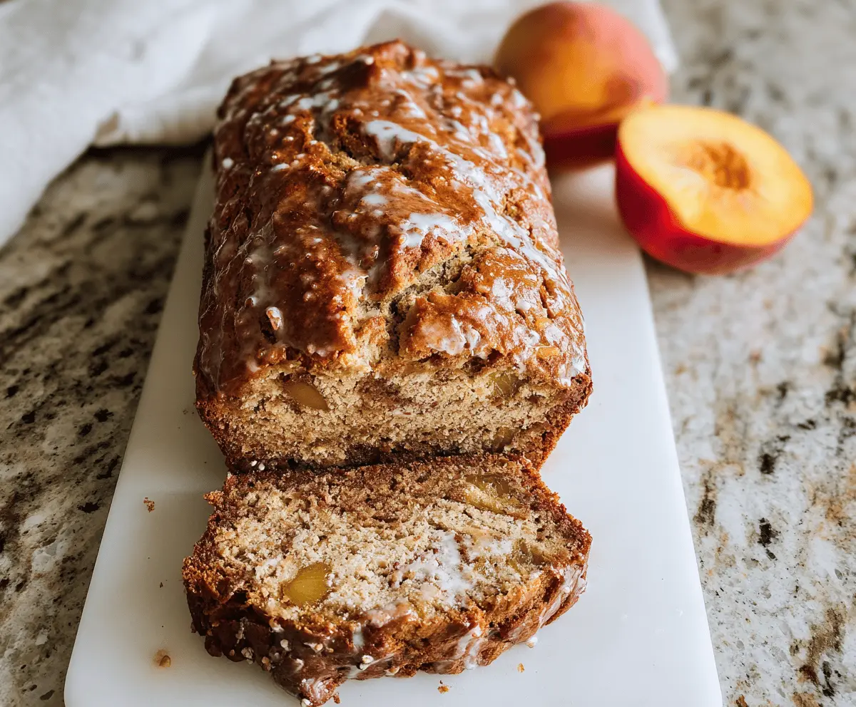 Moist Cinnamon Peach Bread Recipe