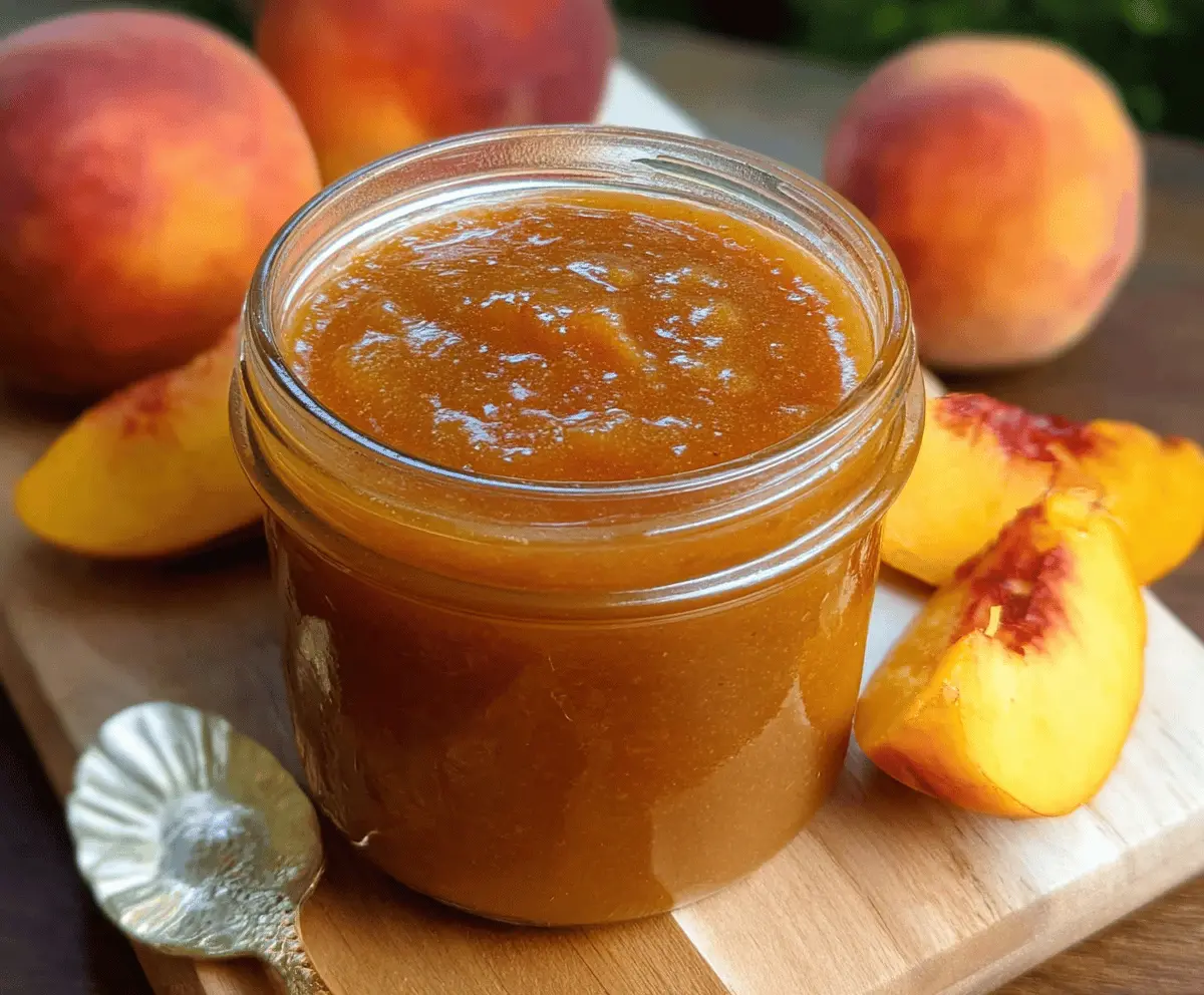 Easy Homemade Crockpot Peach Butter Recipe