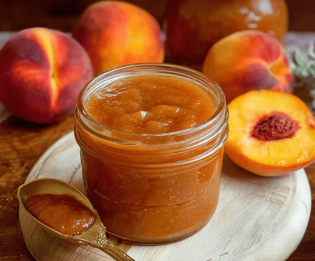 Easy Homemade Crockpot Peach Butter Recipe