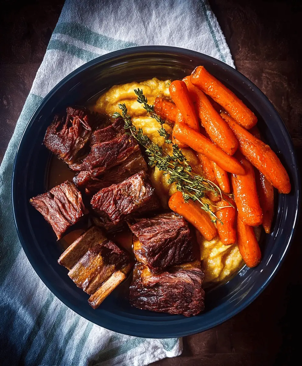 Tender Crockpot Beef Short Ribs Recipe