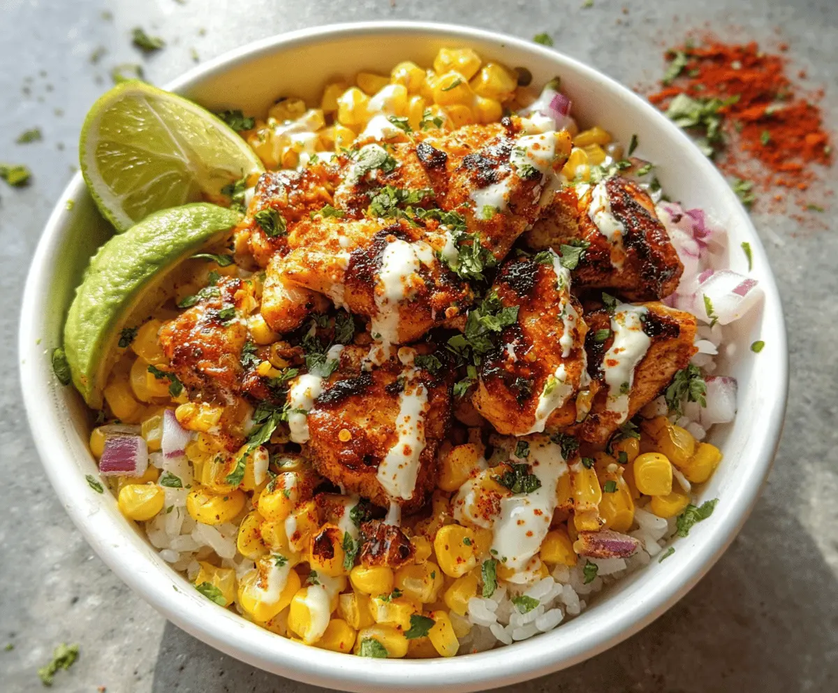 Easy Street Corn Chicken Rice Bowl Recipe