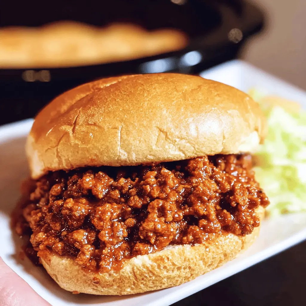Easy Slow Cooker Sloppy Joes Recipe