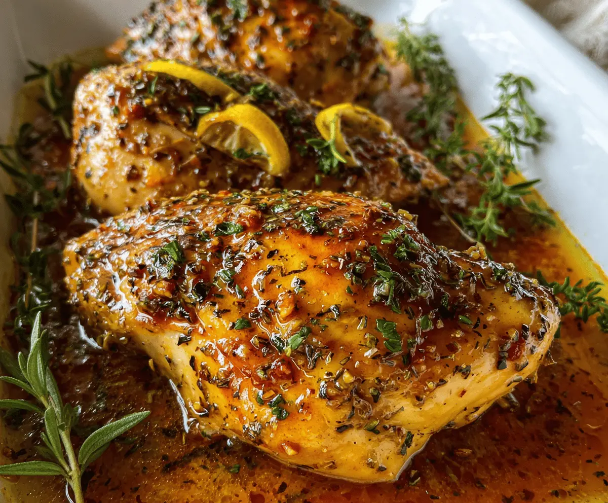 Easy Baked Honey Dijon Chicken Recipe