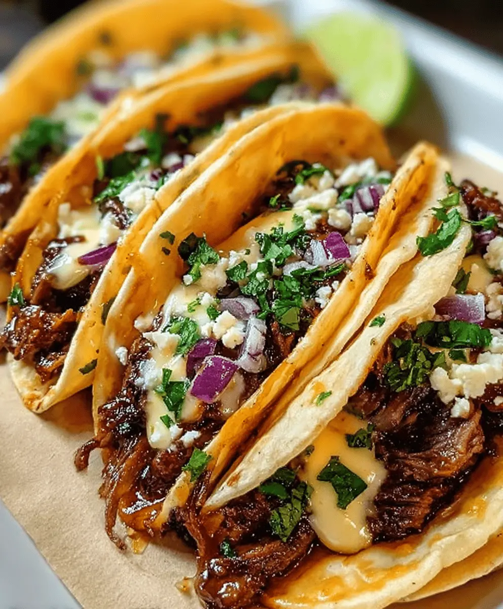 Garlic Butter Honey BBQ Beef Tacos Recipe