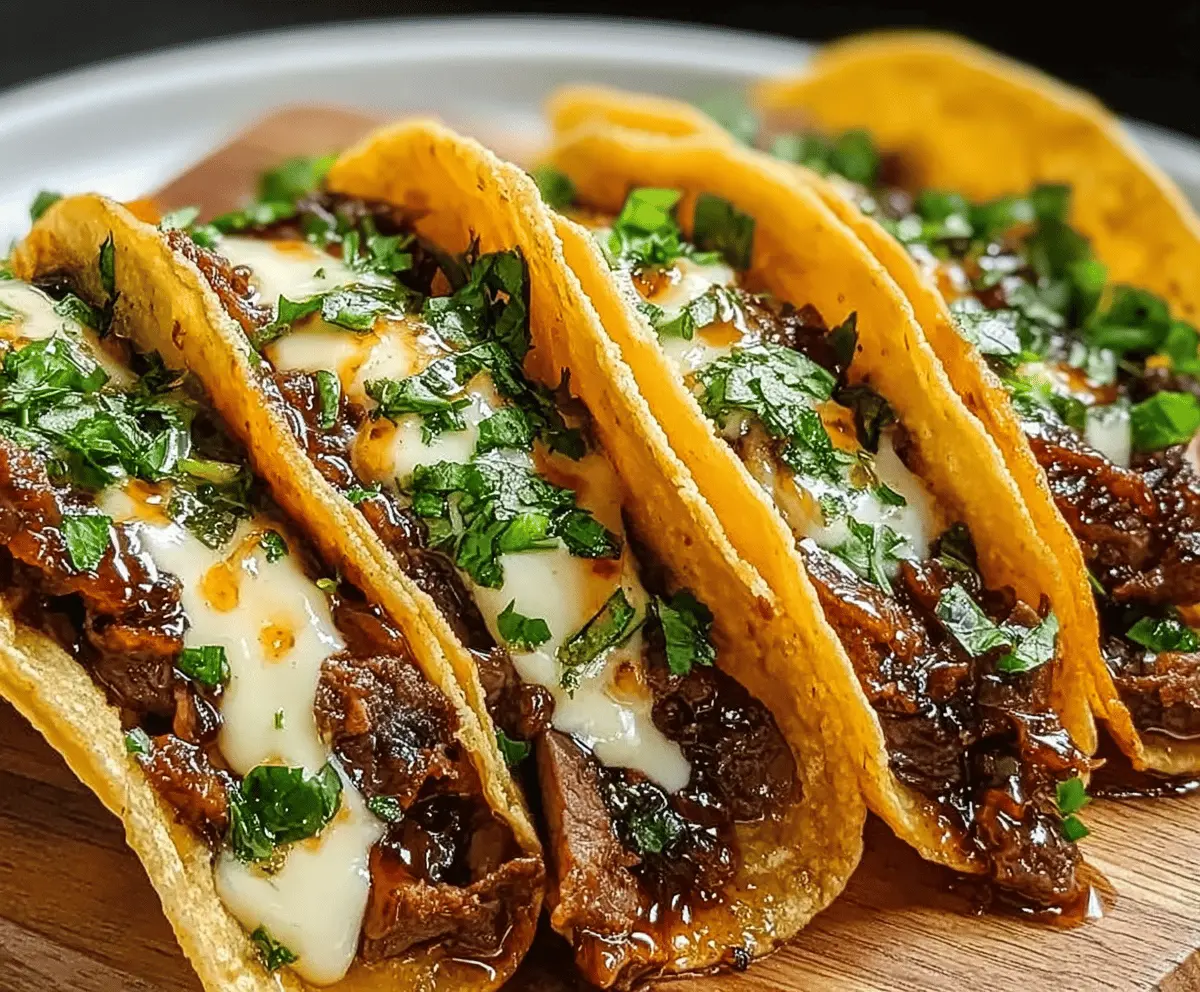 Garlic Butter Honey BBQ Beef Tacos Recipe