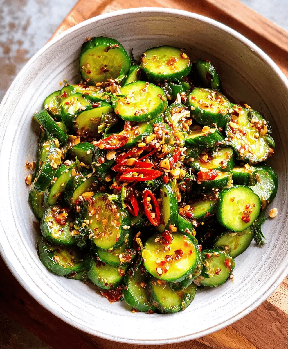 Easy Spicy Cucumber Salad Recipe