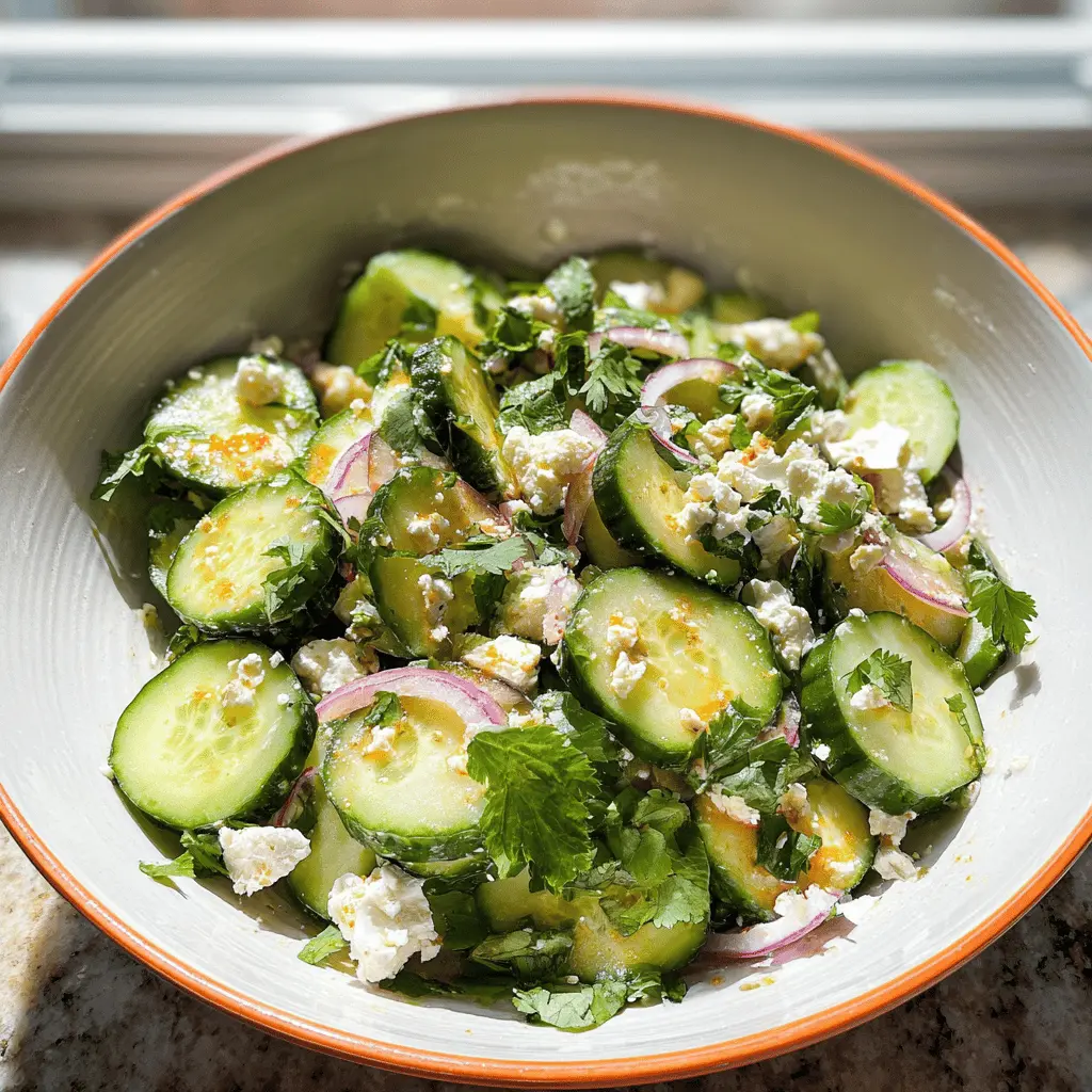 Refreshing Cucumber Feta Salad Recipe