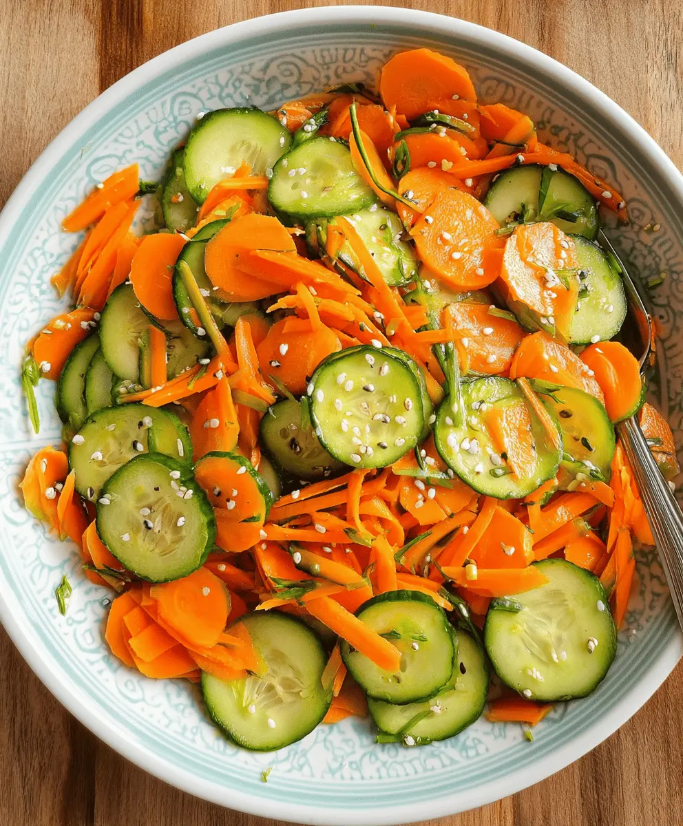 Fresh Carrot and Cucumber Salad Recipe