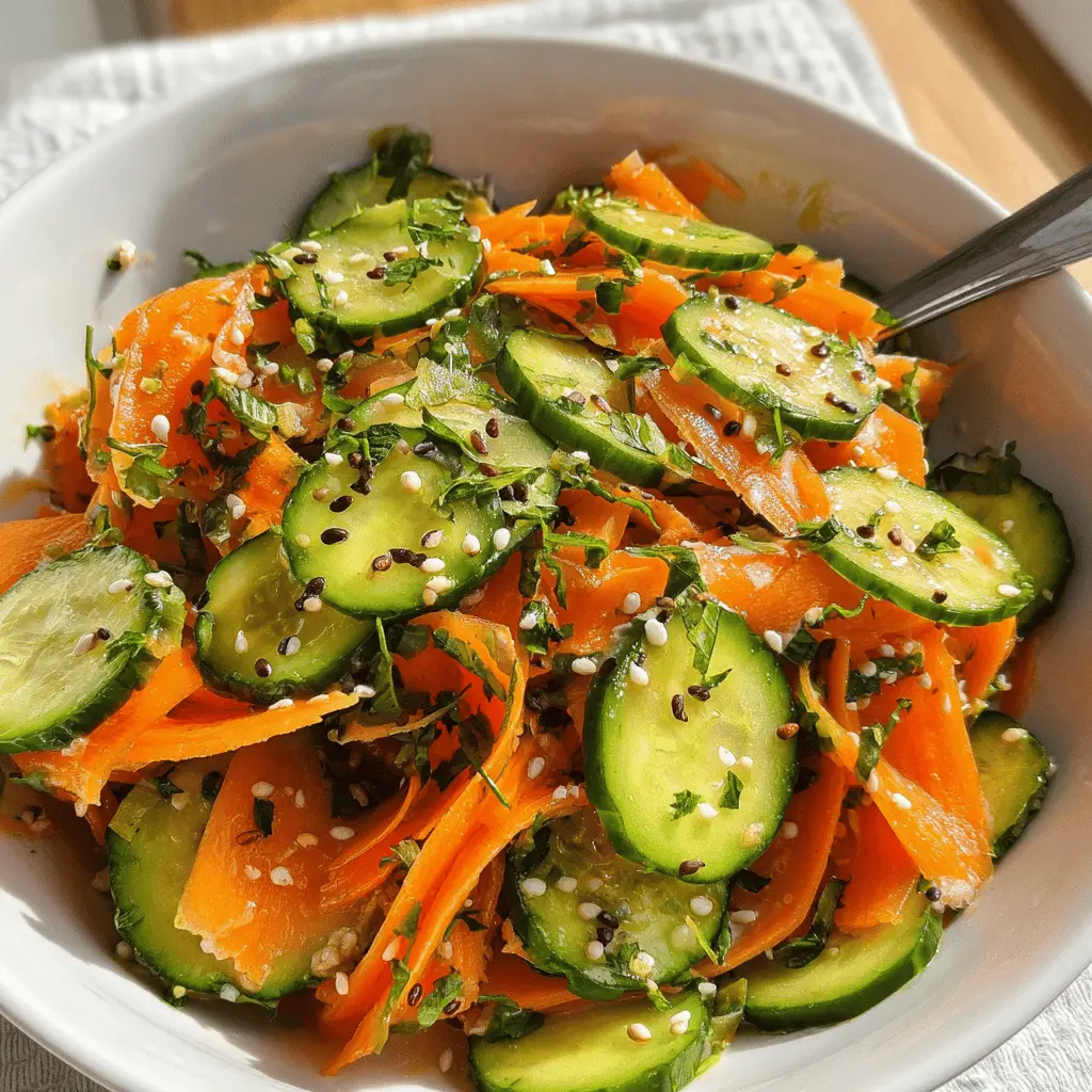 Fresh Carrot and Cucumber Salad Recipe