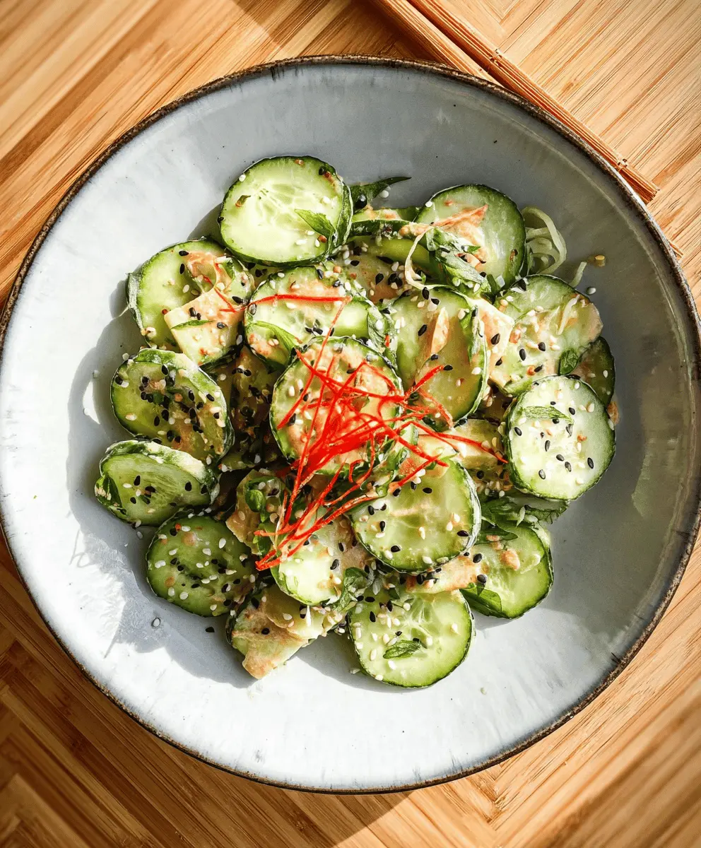 Easy California Roll Cucumber Salad Recipe