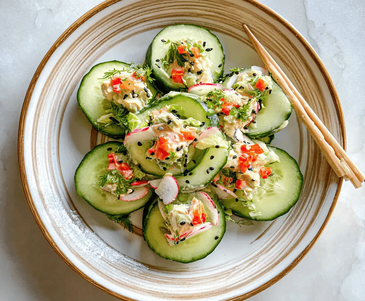 Easy California Roll Cucumber Salad Recipe