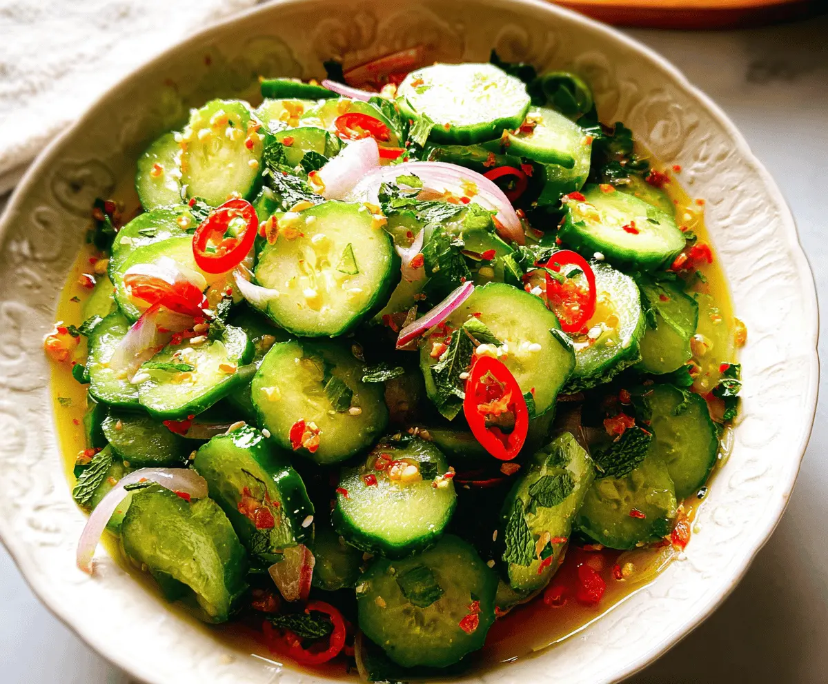 Easy Thai Cucumber Salad Recipe for Fresh Flavor