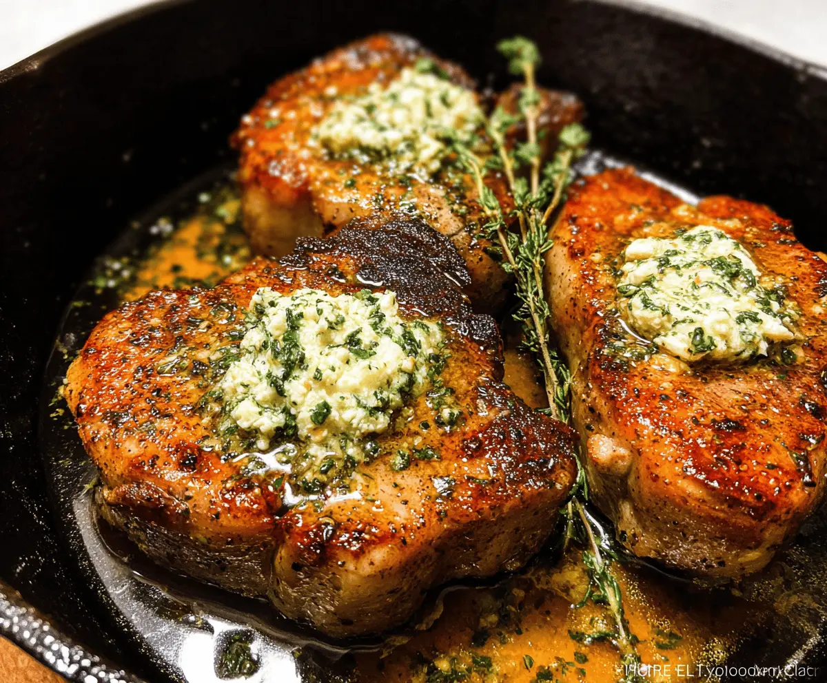 Garlic Butter Pan-Seared Pork Chops Recipe
