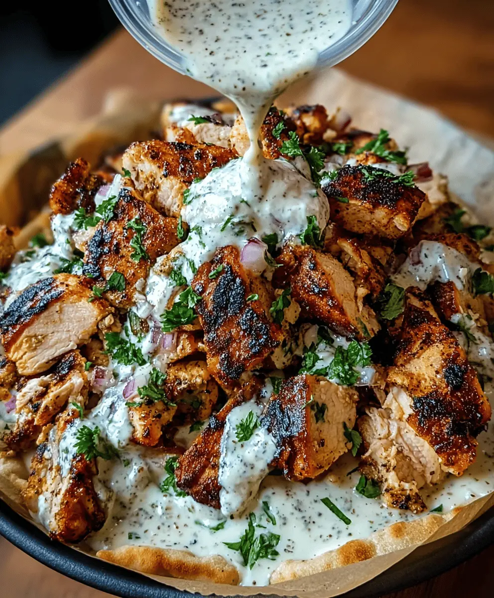 Easy Chicken Shawarma with Creamy Garlic Sauce