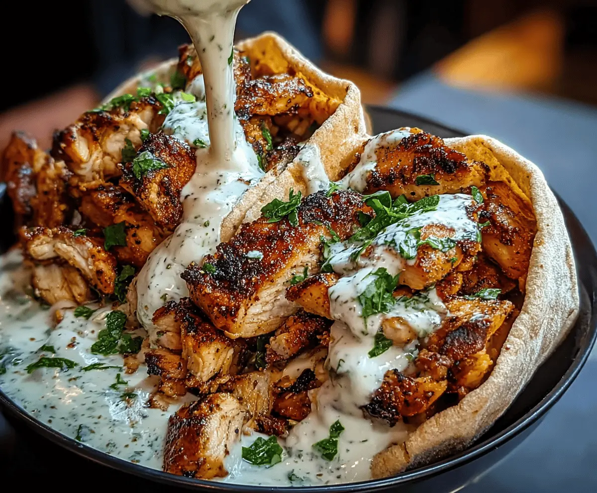 Easy Chicken Shawarma with Creamy Garlic Sauce