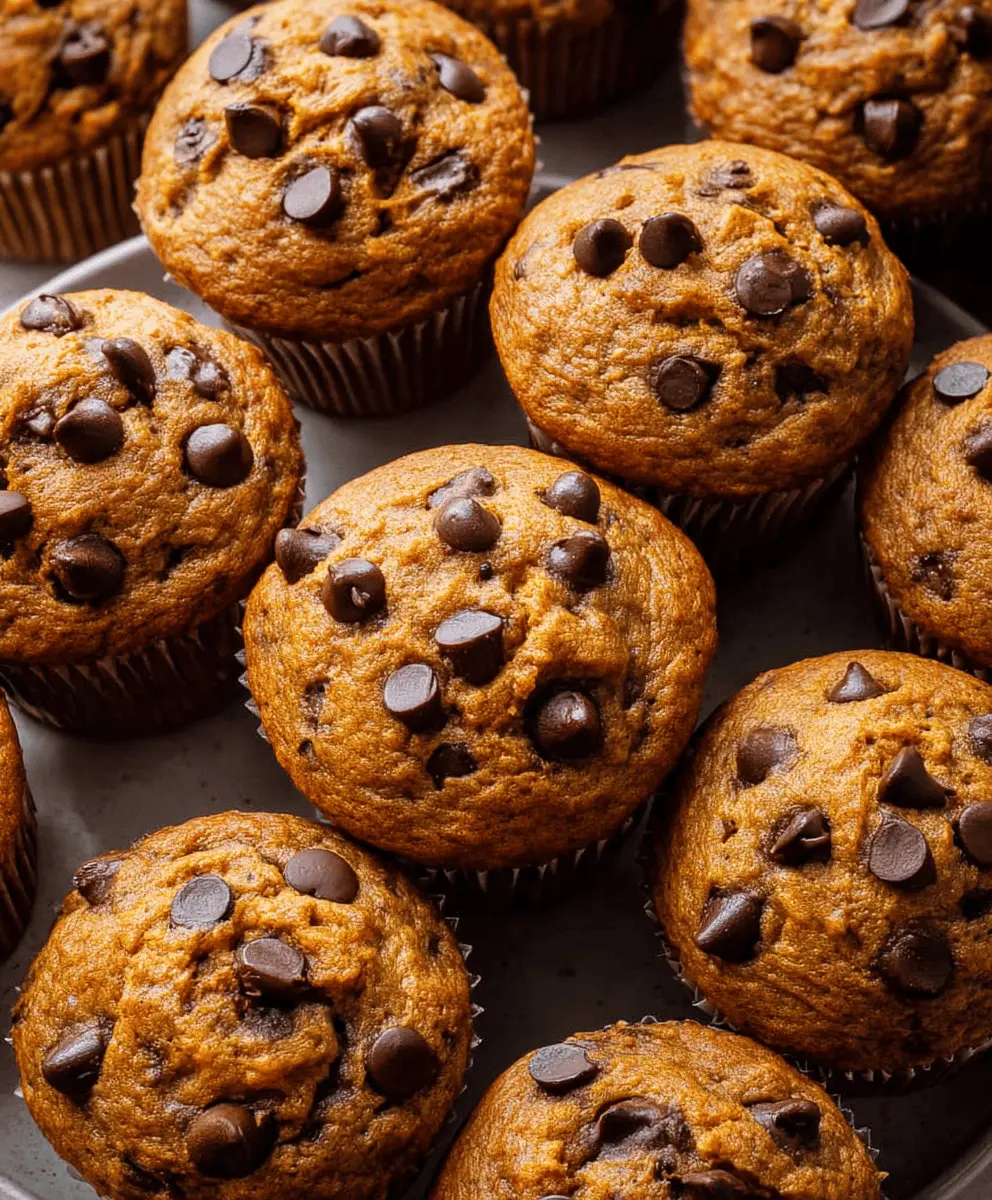 Easy Pumpkin Chocolate Chip Muffins Recipe