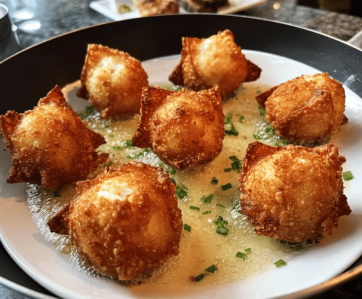Crispy Crab Rangoon Bombs with Creamy Filling Recipe
