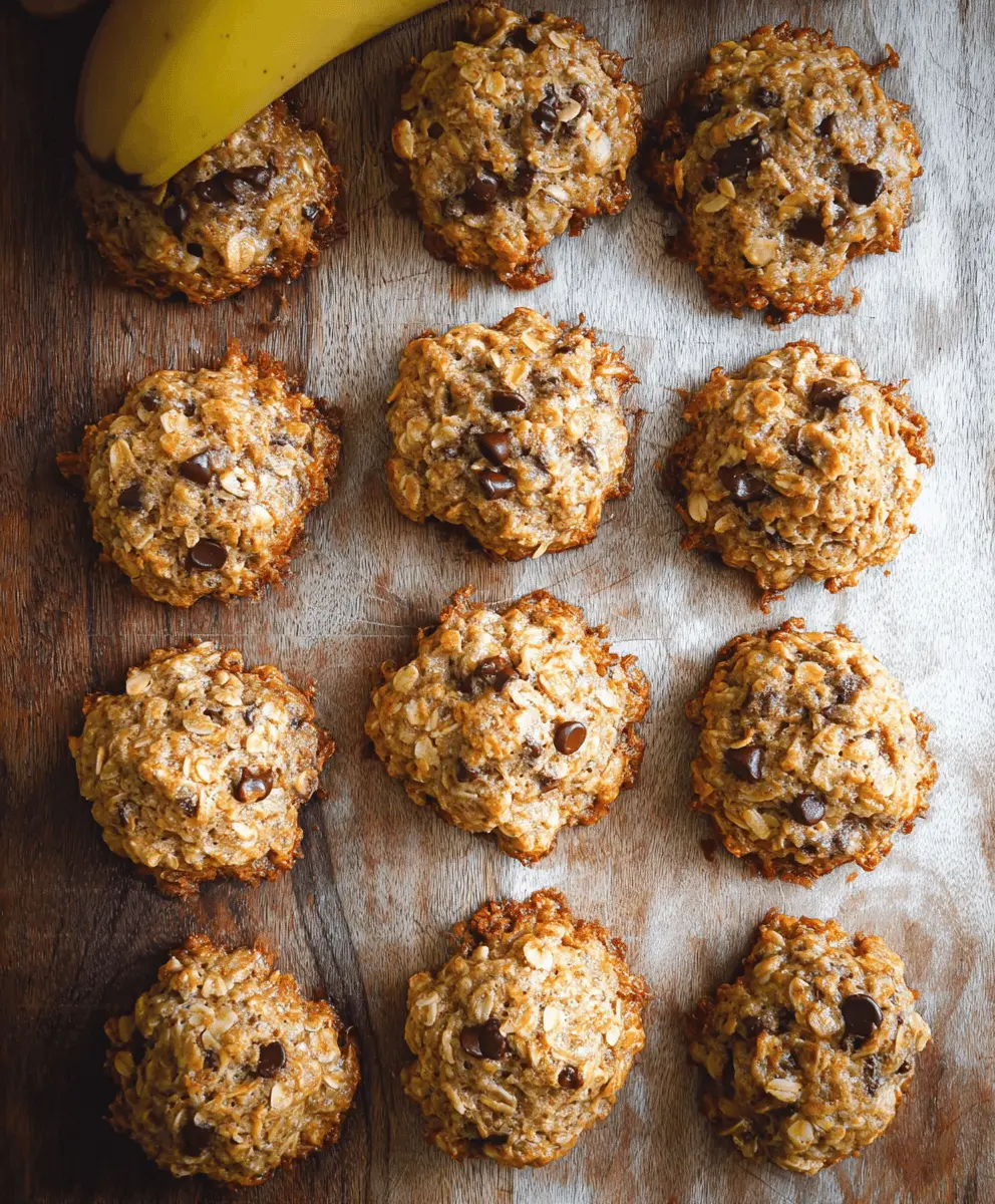 Chewy Banana Oatmeal Cookies Recipe