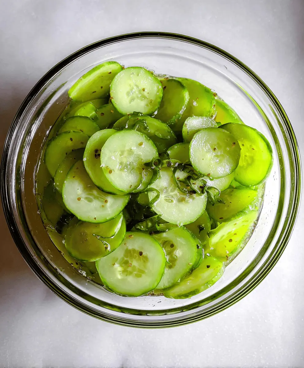 Refreshing Cucumber Vinegar Salad Recipe