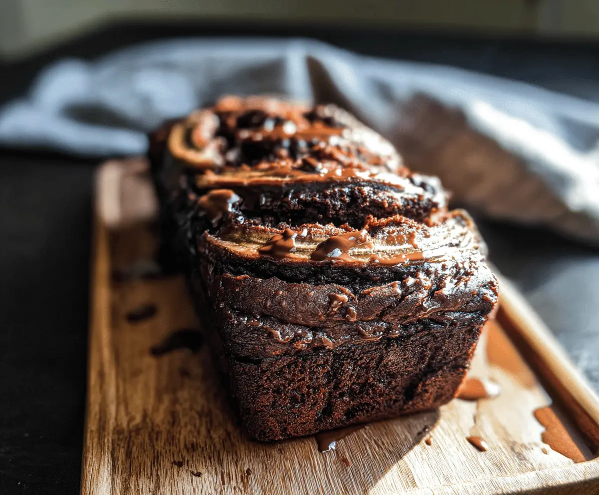 Moist Chocolate Espresso Banana Bread Recipe