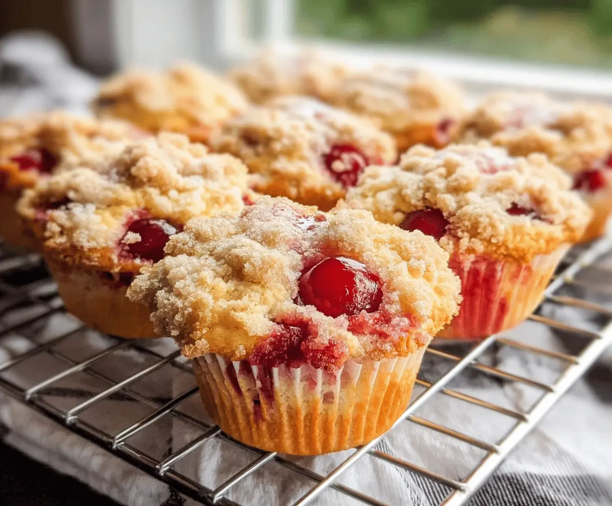 Easy Cherry Cobbler Muffins Recipe