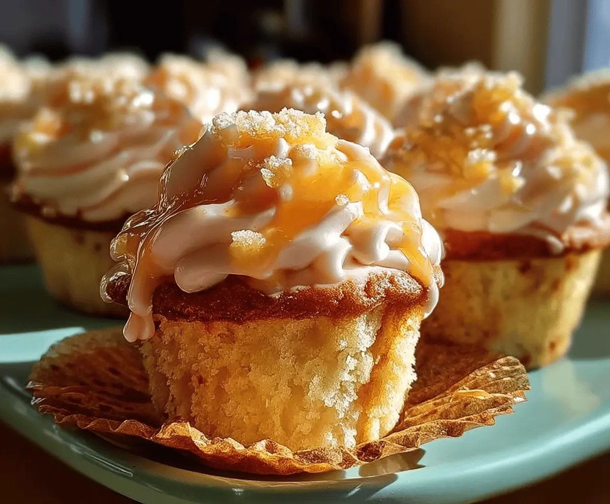 Honey Peach Cream Cheese Cupcakes Recipe