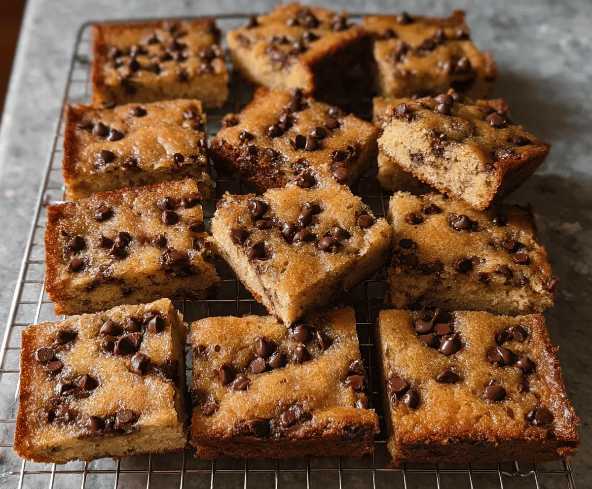 Easy Chocolate Chip Banana Bars Recipe