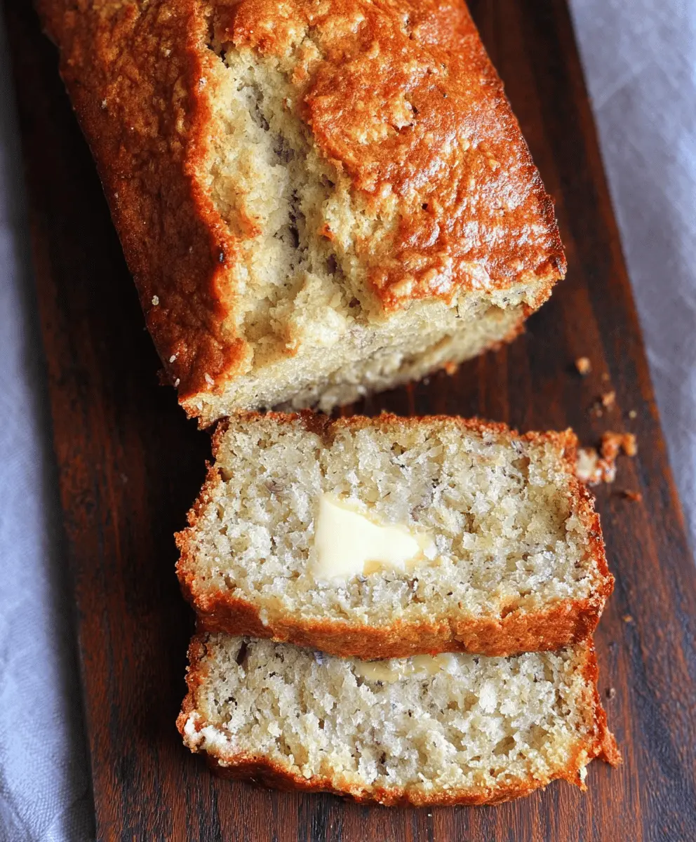 Moist Buttermilk Banana Bread Recipe