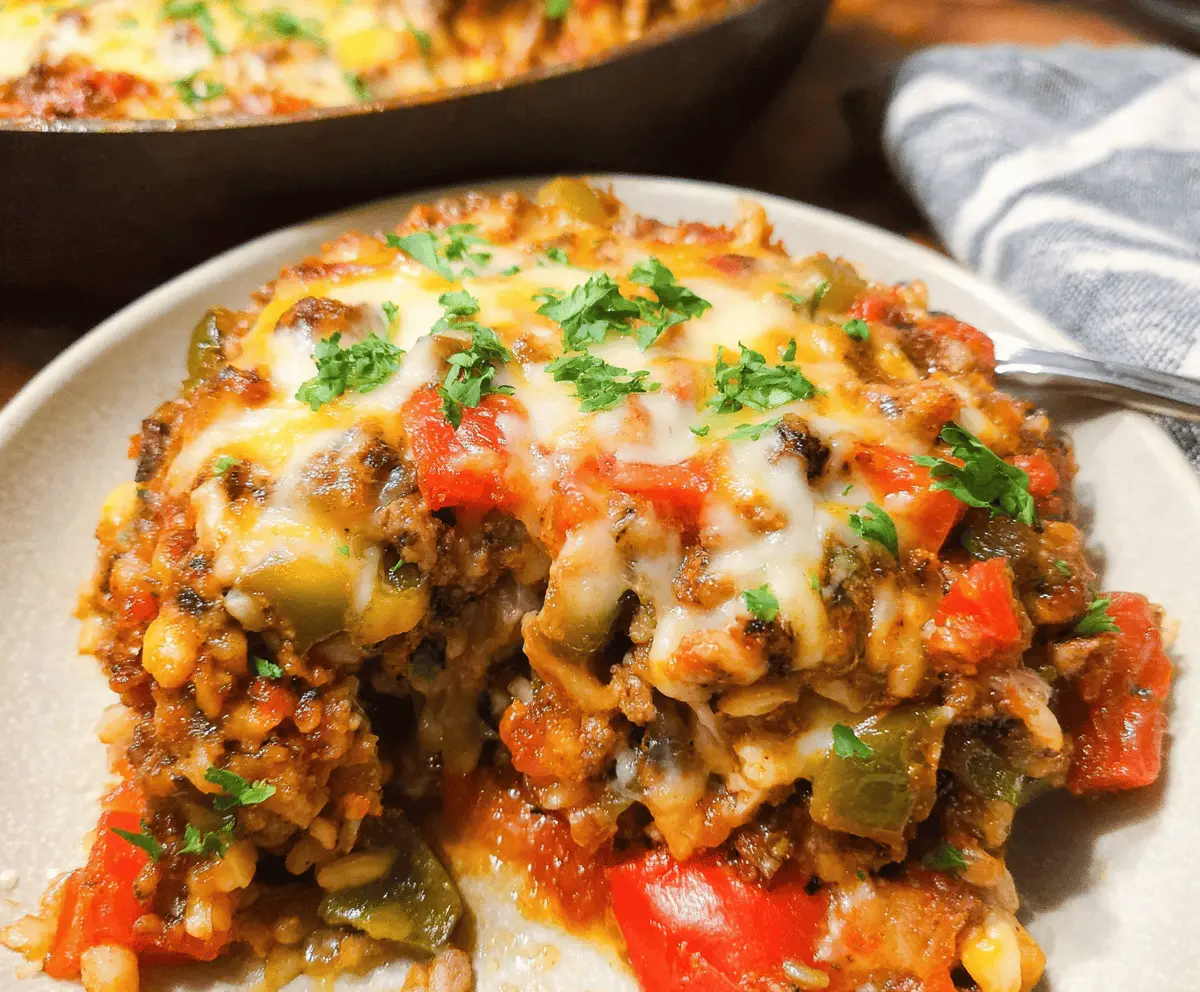 Easy Stuffed Pepper Casserole Recipe