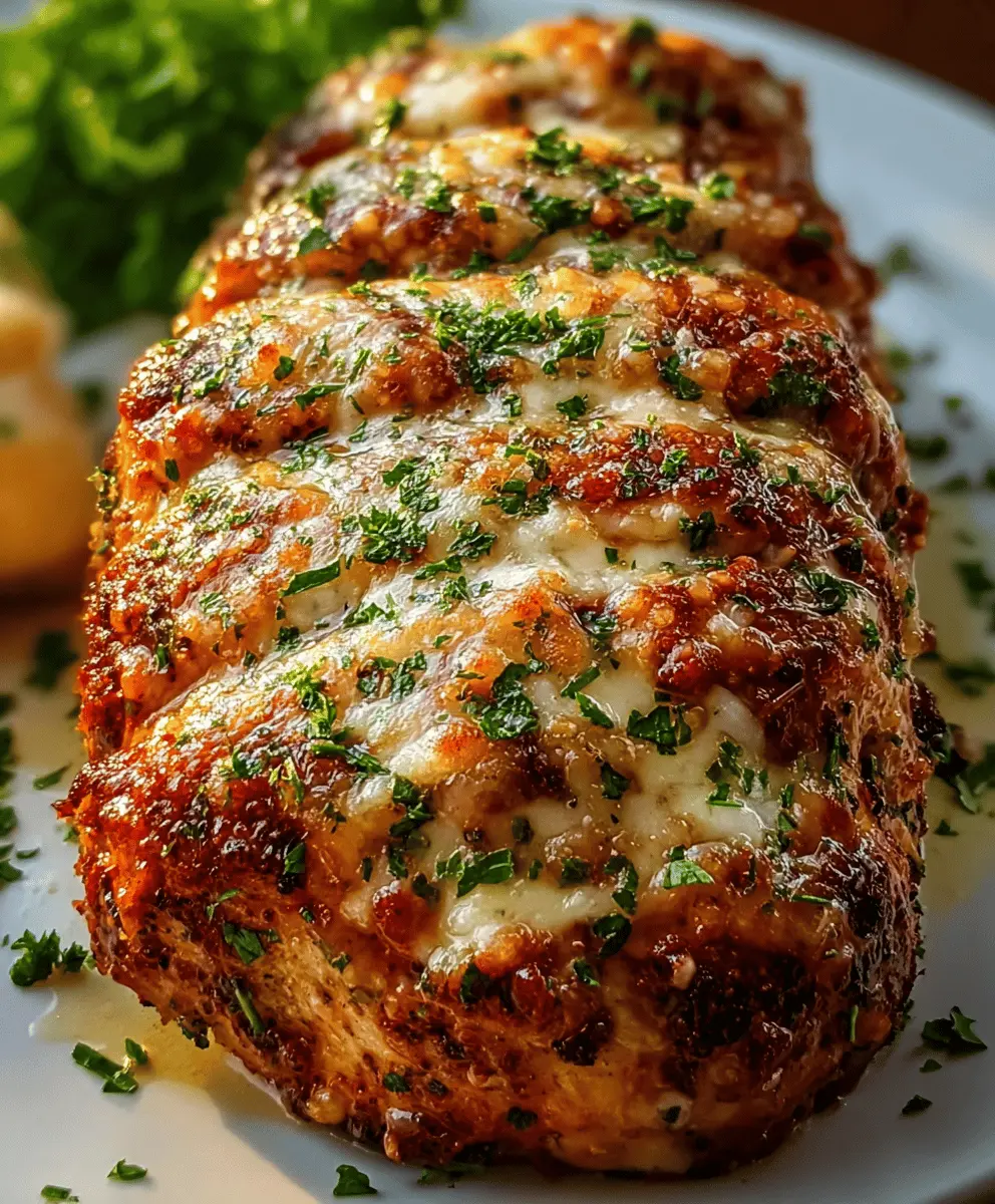 Garlic Parmesan Chicken Meatloaf That Melts in Your Mouth