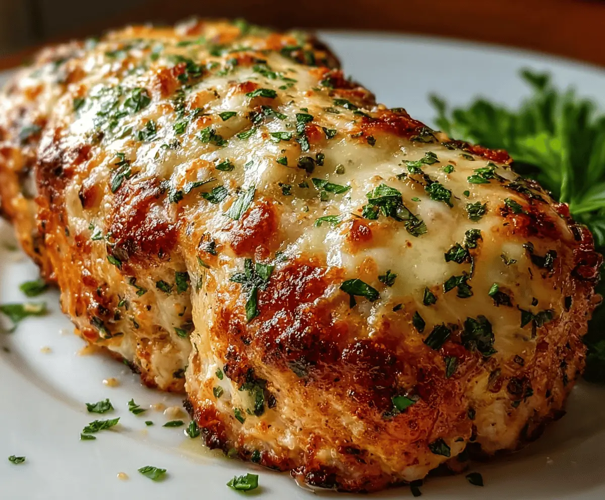 Garlic Parmesan Chicken Meatloaf That Melts in Your Mouth