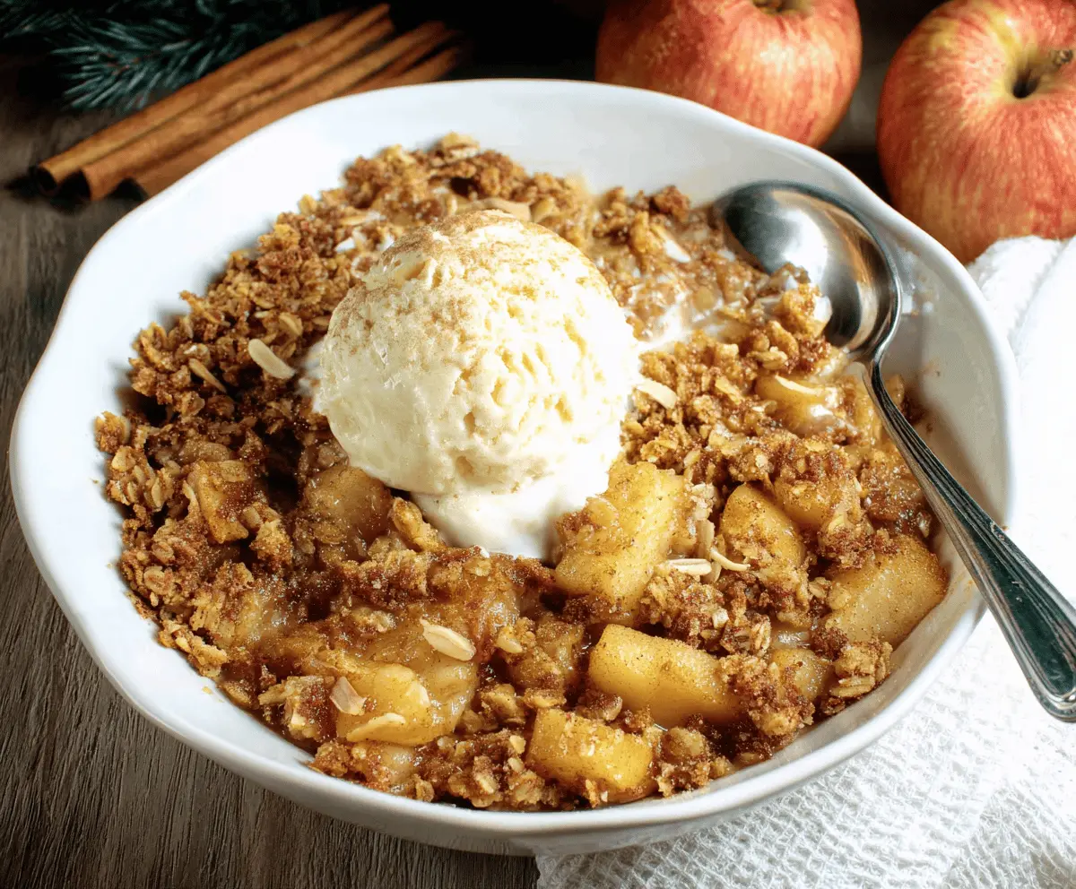 Almond Flour Apple Crisp