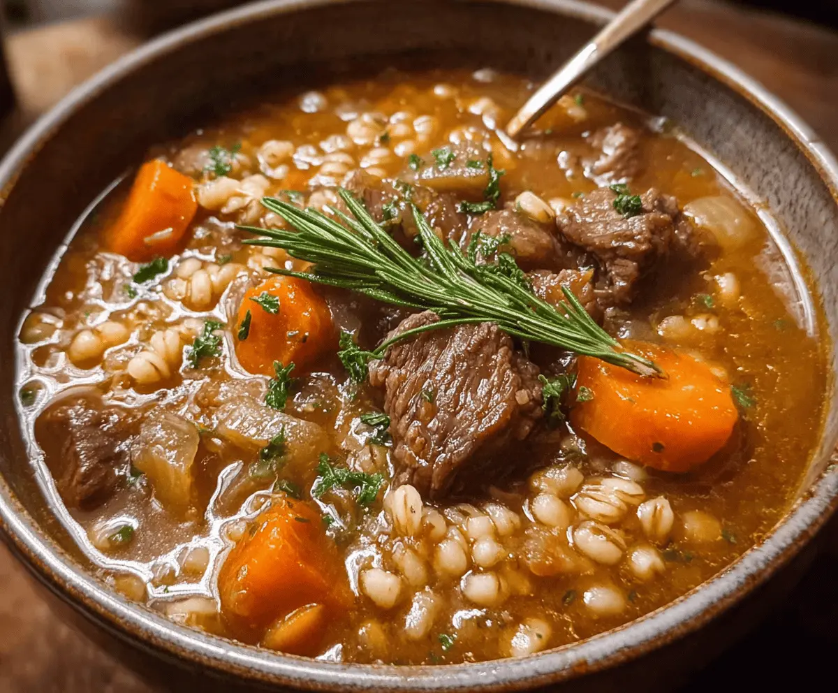 Beef and Barley Soup