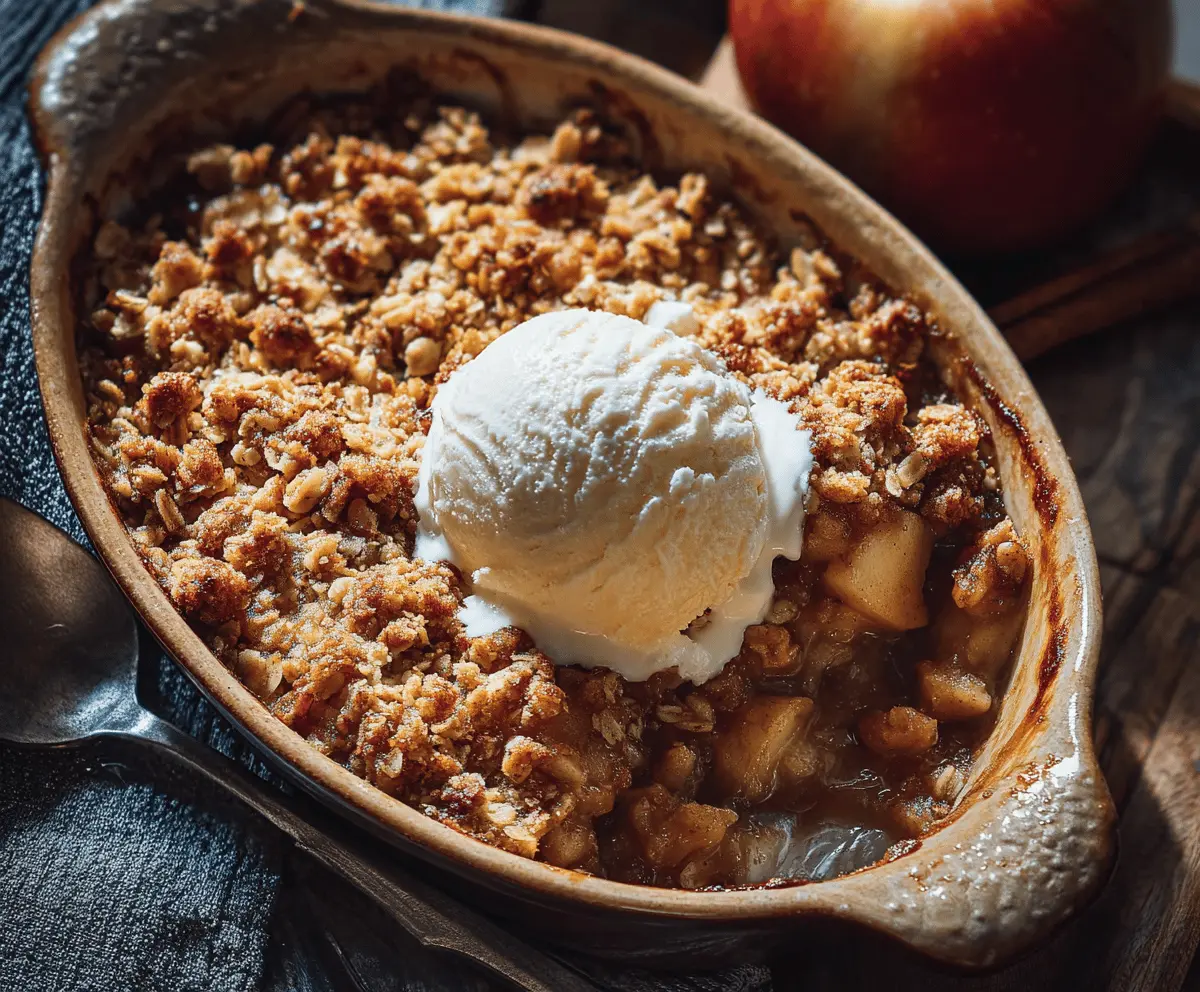 Bourbon Apple Crisp