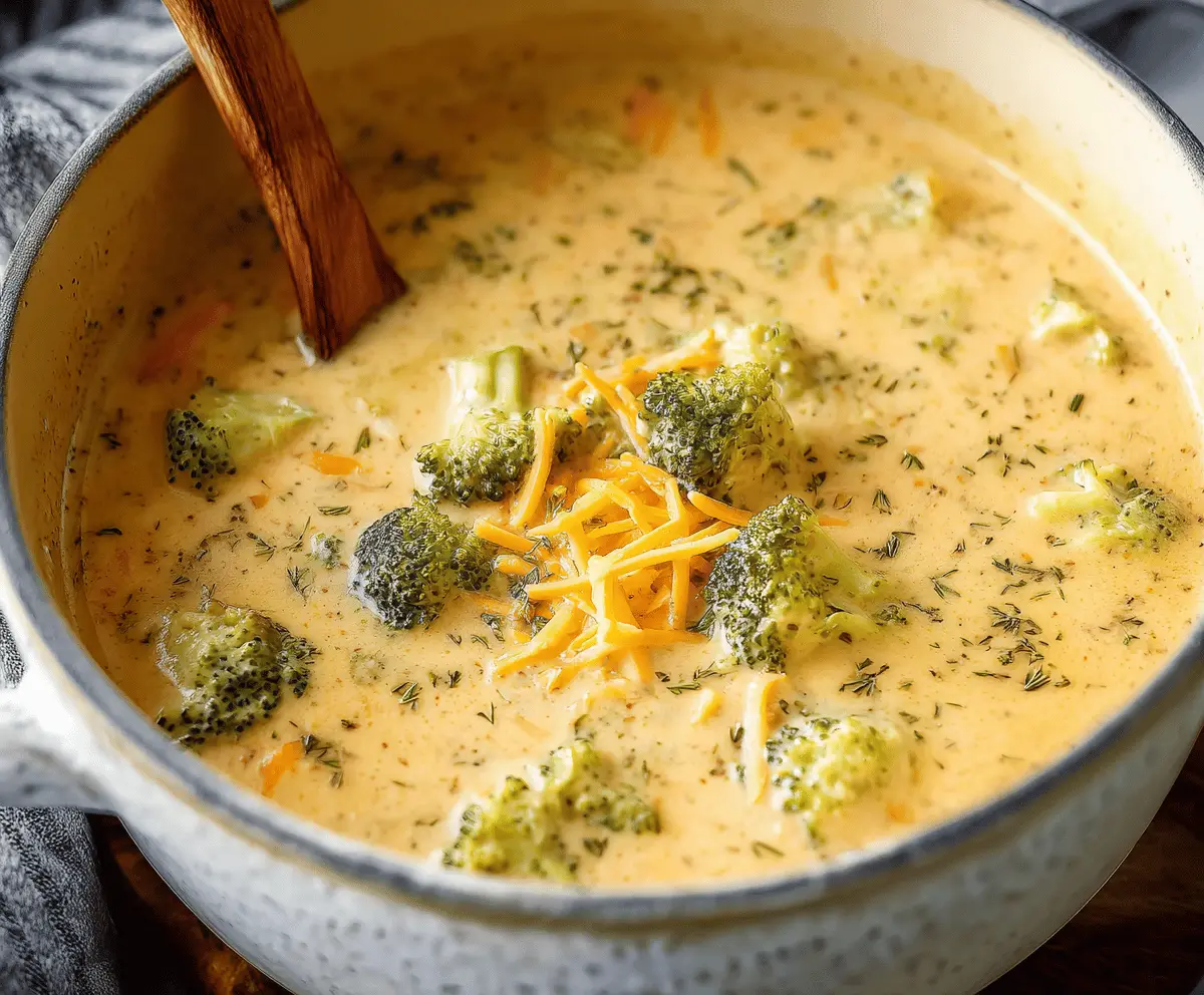 Cheesy Broccoli Cheddar Soup