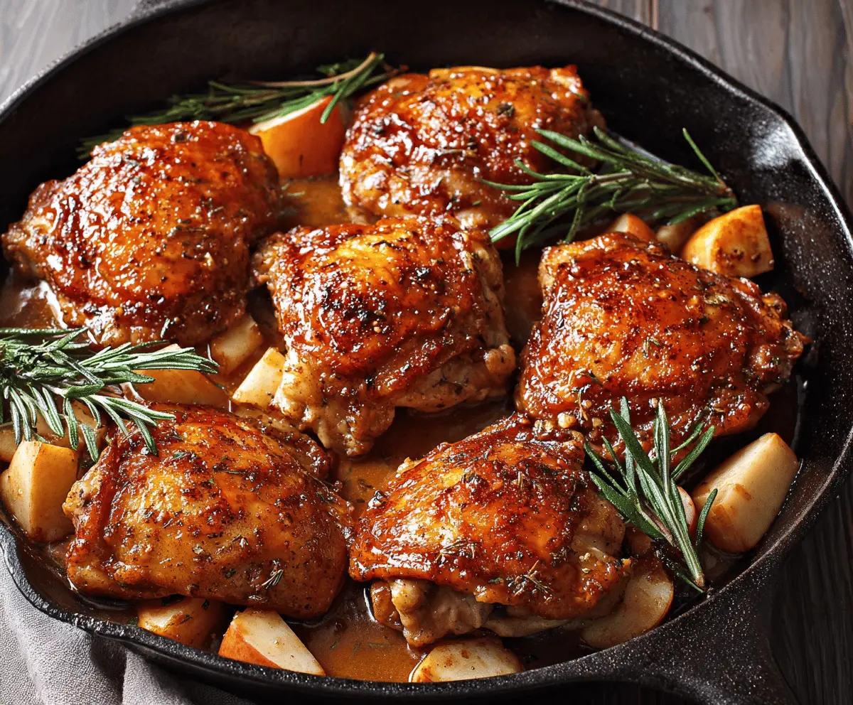 Cozy Apple Cider Glazed Chicken