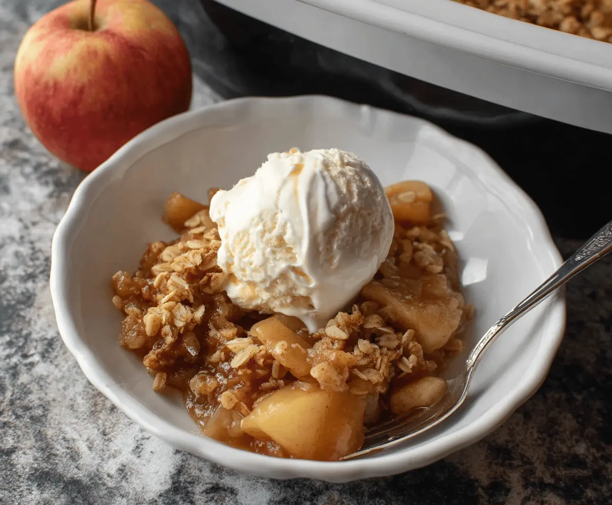 Crockpot Apple Crisp