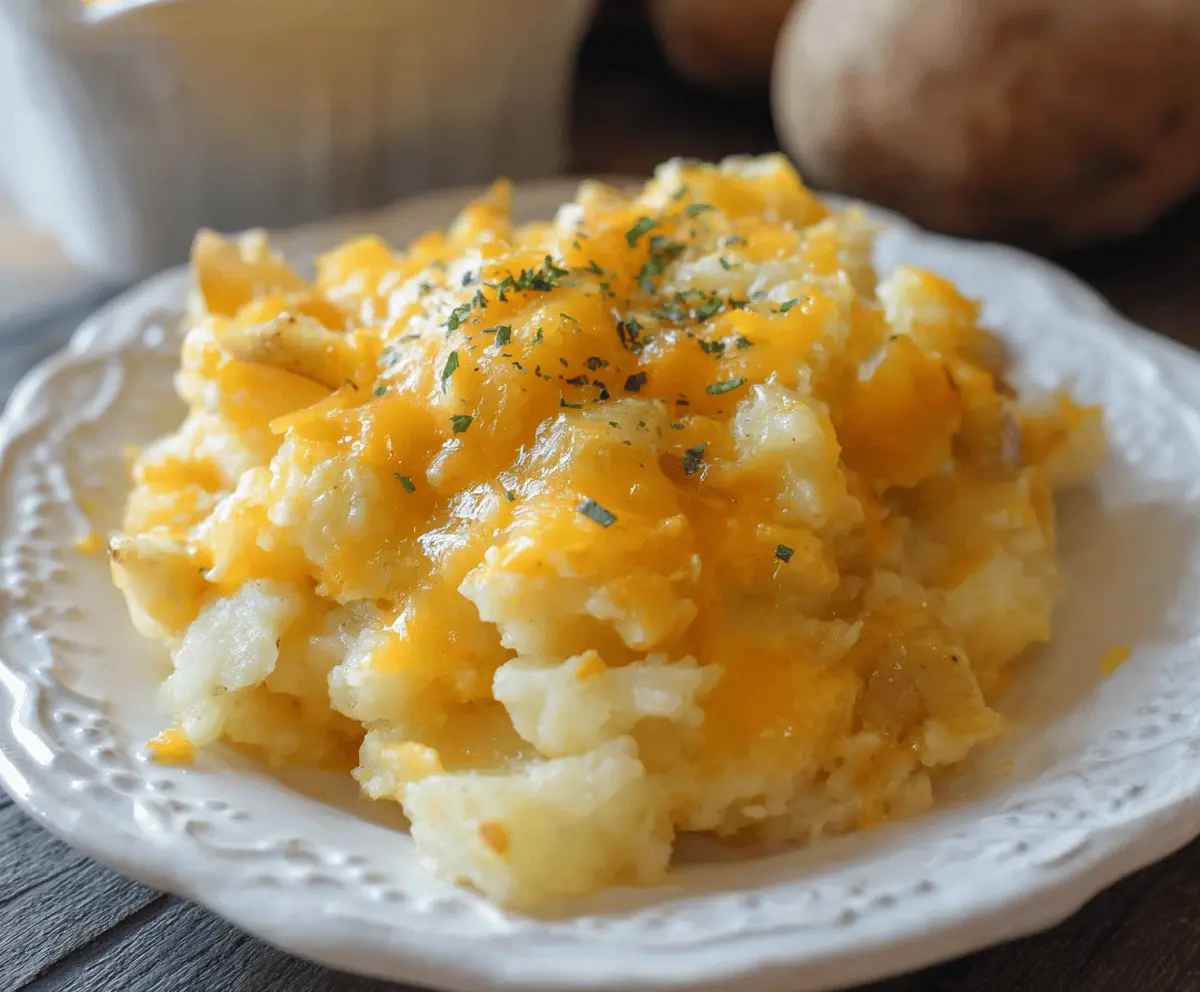 Crockpot Cheesy Potato Casserole