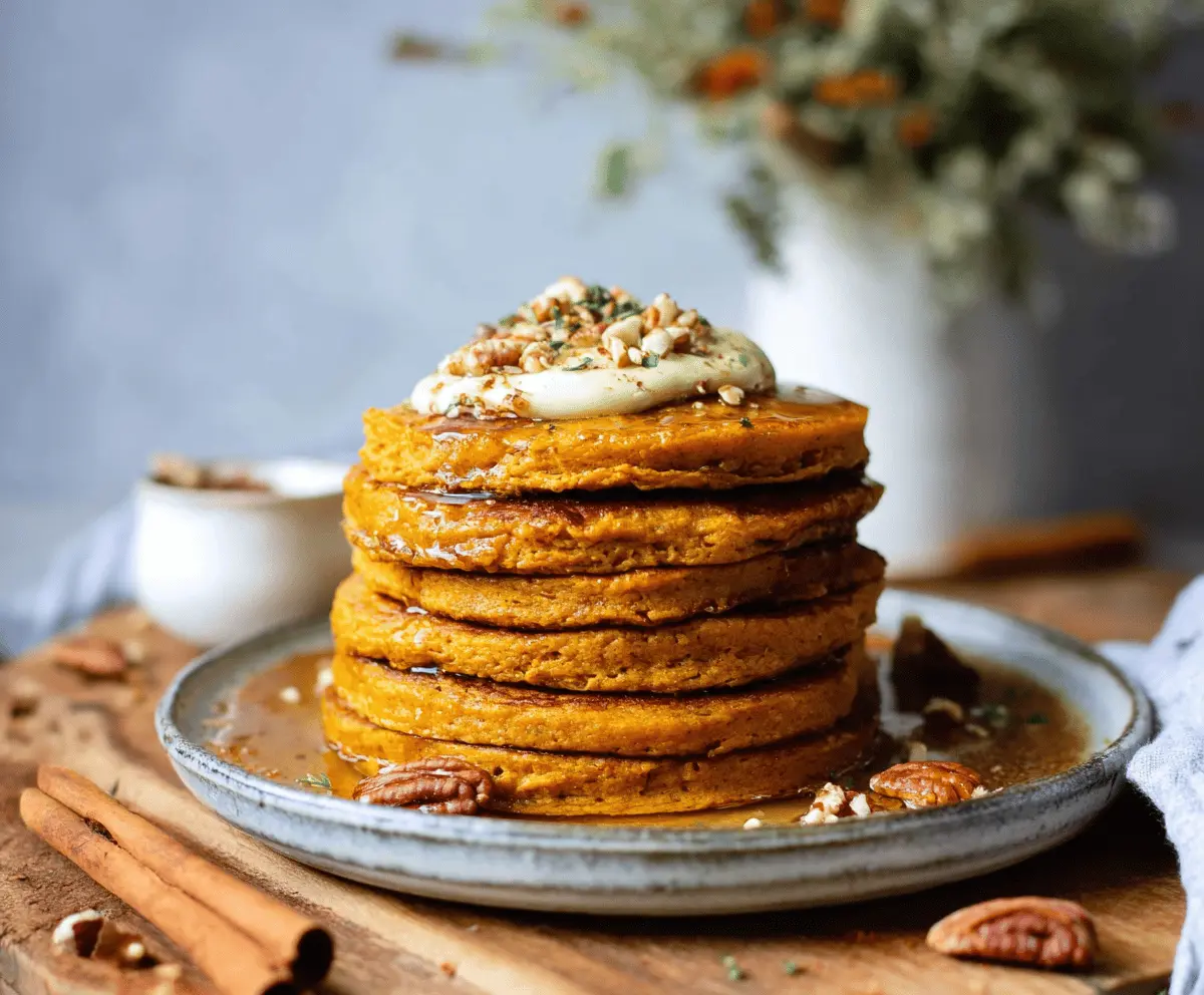 Healthy Pumpkin Pancakes