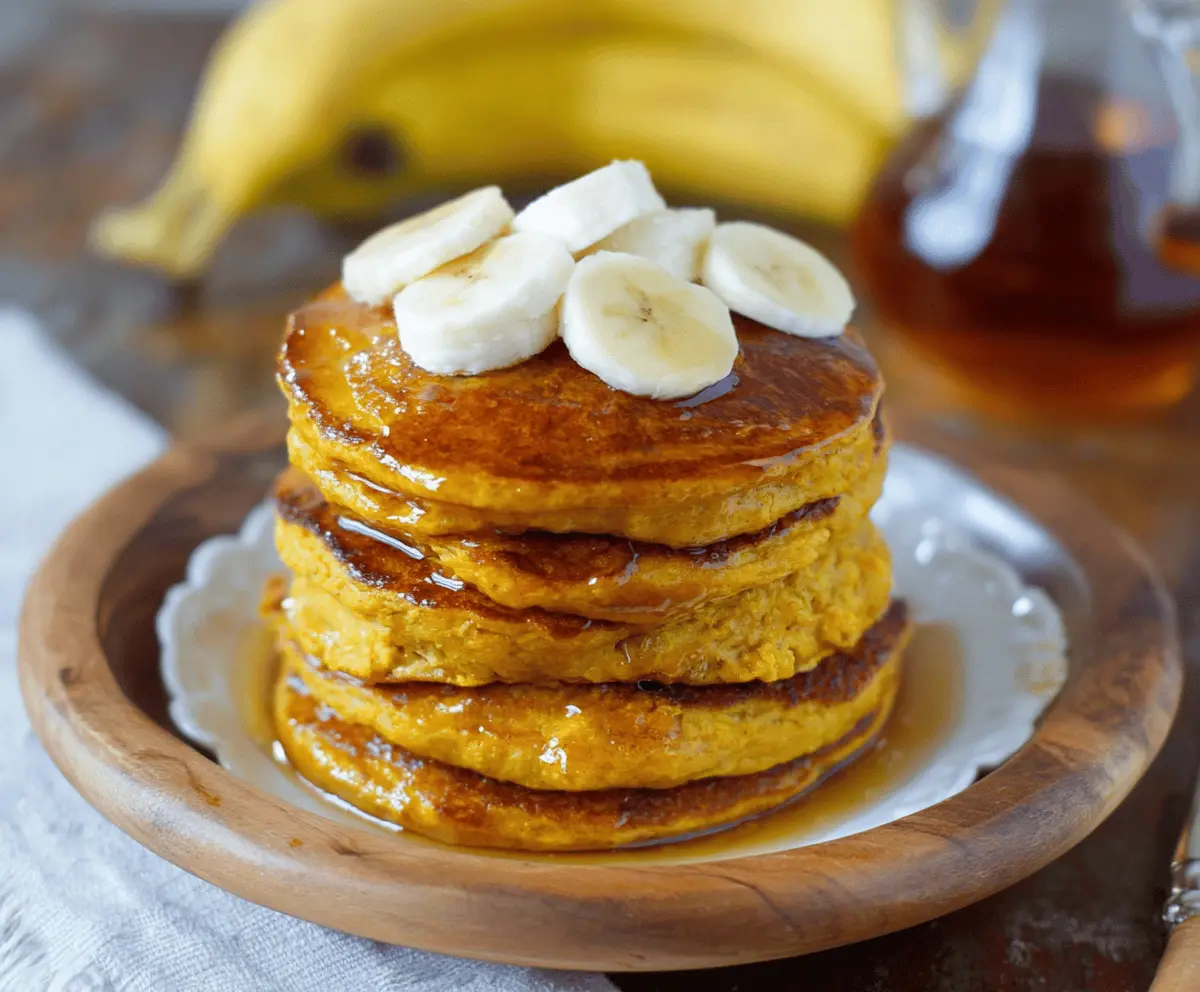 Pumpkin Banana Pancakes