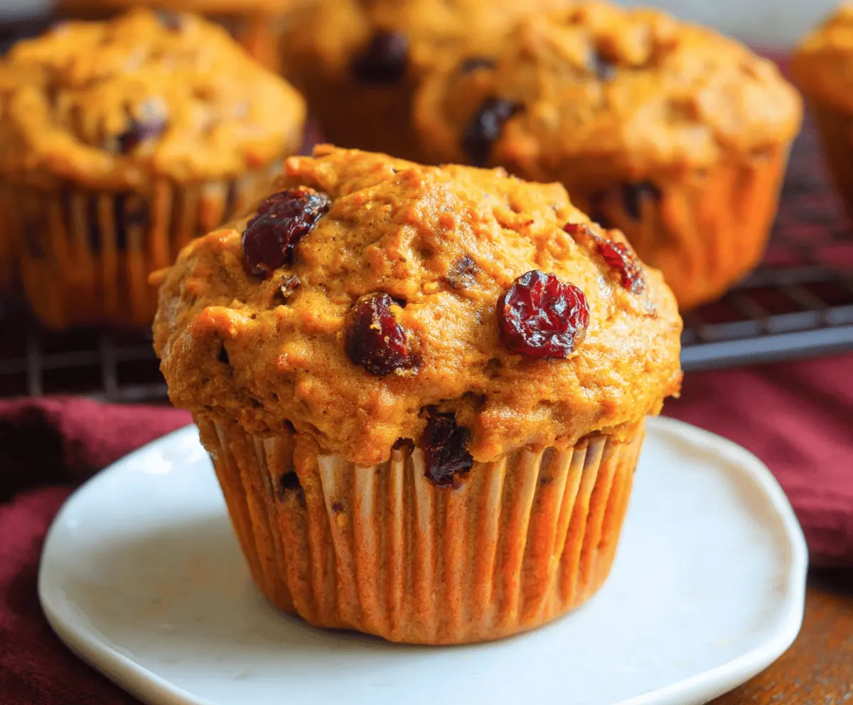 Pumpkin Cranberry Muffins