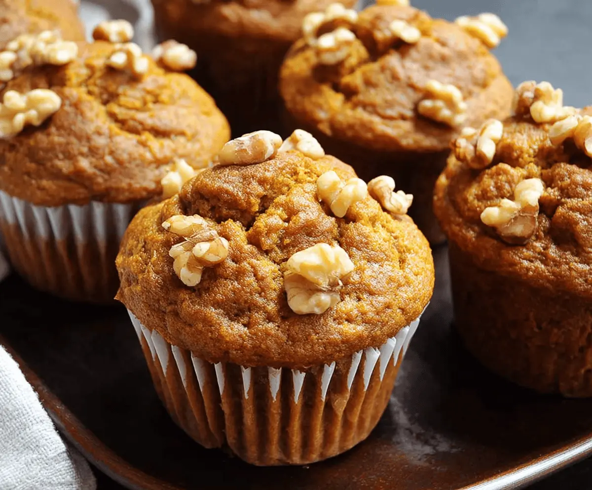 Pumpkin Walnut Muffins