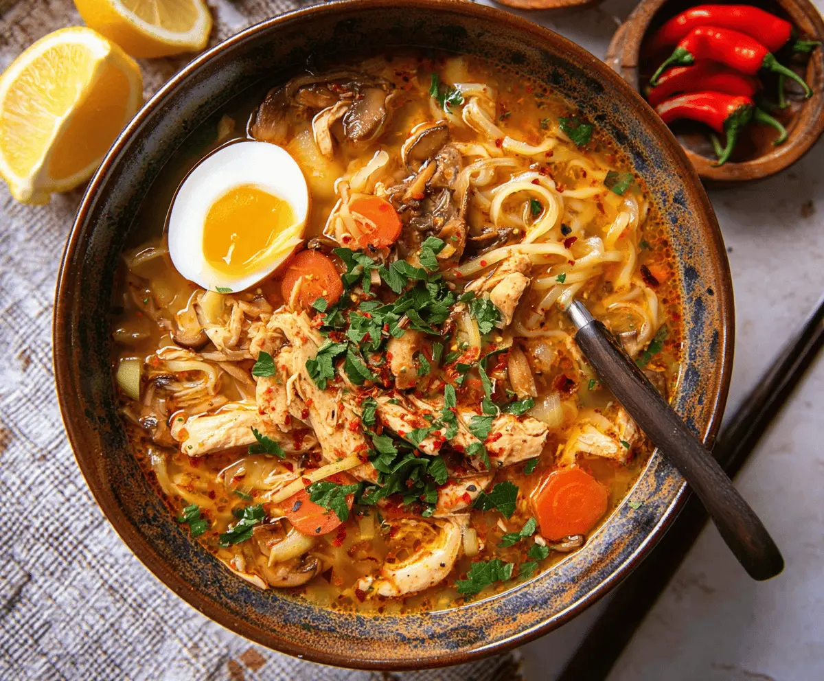 Spicy Chicken Noodle Soup