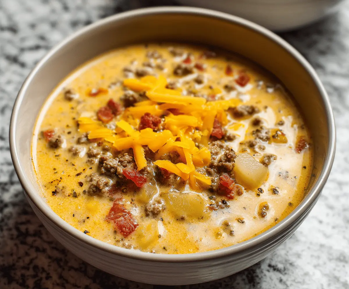 Cheeseburger Soup