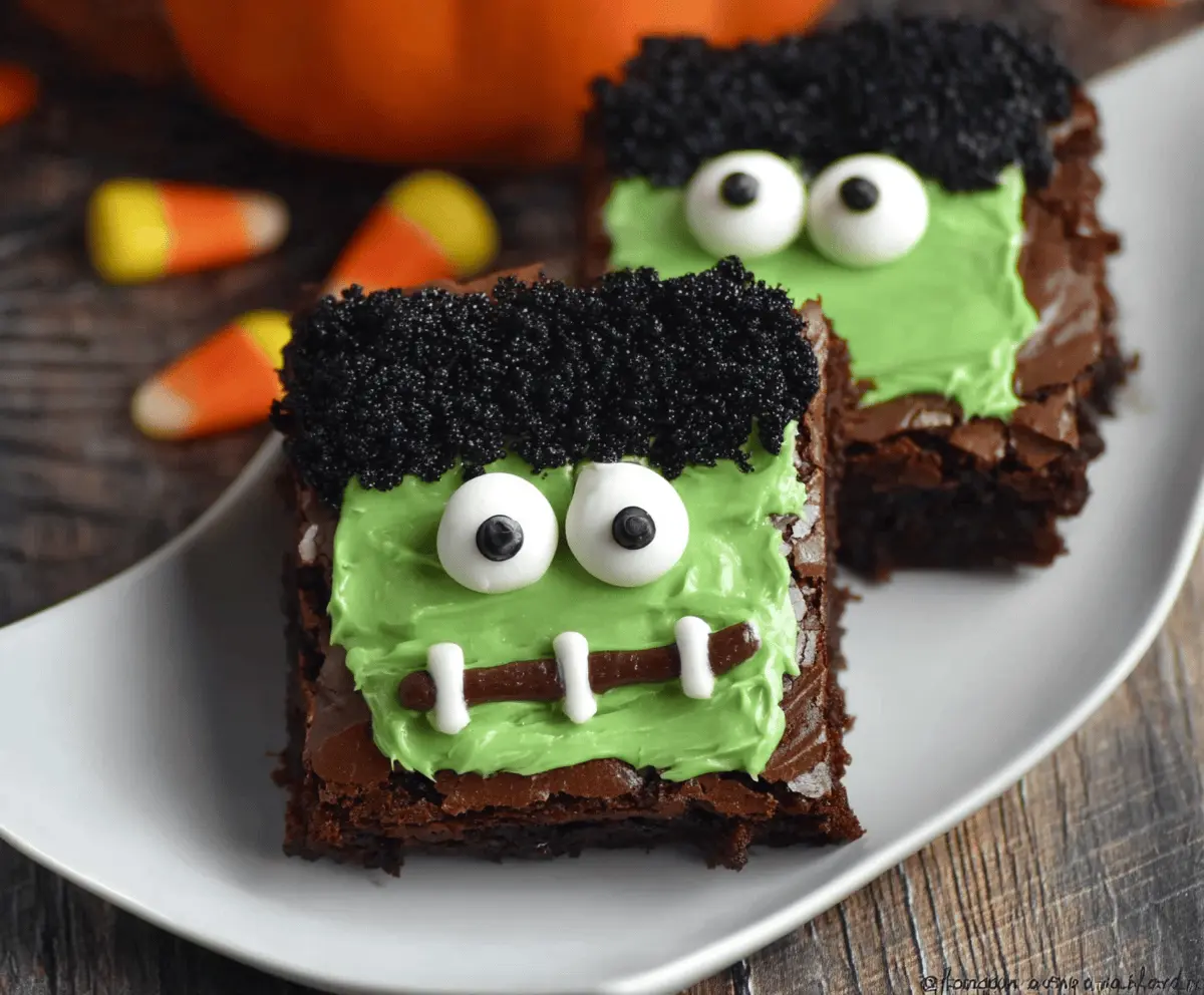 Frankenstein Brownies